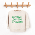 thumbnail image 2 of Bump and Beyond Designs St. Patrick's Day Shirt Kids, Tallest Leprechaun Sweatshirt (Natural 4T), 2 of 5