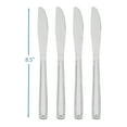 thumbnail image 3 of Mainstays Lace Stainless Steel Adult Dinner Tableware Knife, 4-Piece Set,Silver, 3 of 9