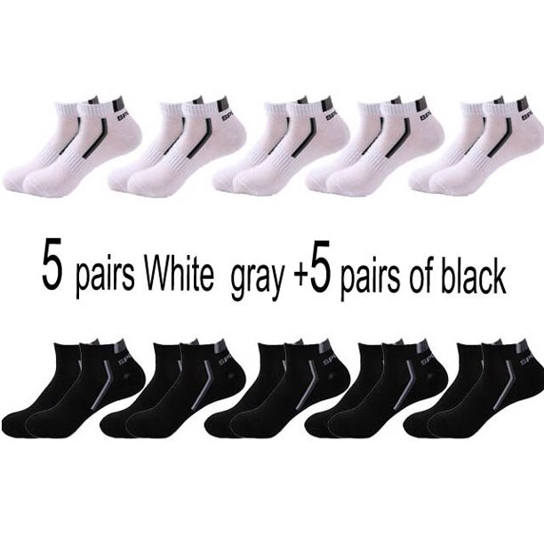 10 pares de calcetines tobilleros de alta calidad para hombre, calcetines deportivos de algodón transpirables, malla informal atlética de verano, calcetines cortos de corte fino, talla 38-48 Tan Jianjun unisex
