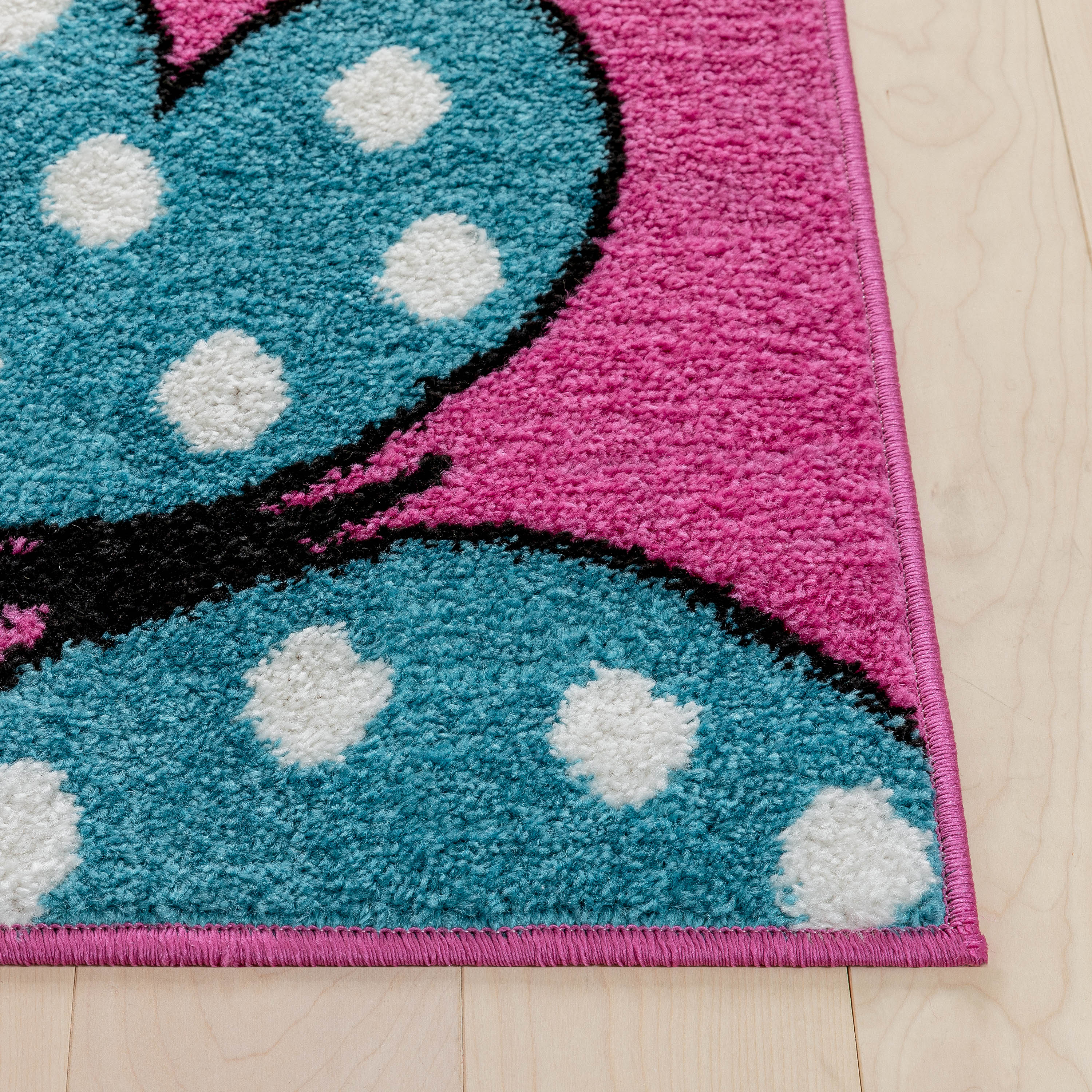 Well Woven Star Bright Daisy Butterflies Kids Area Rug - image 3 of 8