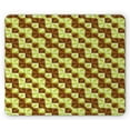 thumbnail image 1 of Retro Mouse Pad, Geometric Blossoms in Bi-color Design Nature Elements Squares Layout, Rectangle Non-Slip Rubber Mousepad, Yellow Green Chocolate, by Ambesonne, 1 of 2