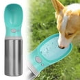 thumbnail image 2 of Botella de agua para perros 400 ml Acero inoxidable 304 Aislamiento al vacío 24 horas/12 horas A prueba de fugas Apto para uso alimentario Adecuado para senderismo, caminatas y acampadas, 2 of 5