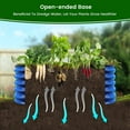 thumbnail image 4 of 17" Tall, 42" Round Blue Raised Garden Bed Kit, Galvanized Metal Raised Garden Beds Outdoor for Vegetables Flowers,3.5 * 3.5 * 1.4Ft,Cobalt Blue, 4 of 7