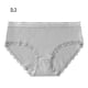 thumbnail image 1 of Guardurnaity TureClos, 3 uds., ropa interior de algodón para mujer, bragas transpirables para niña, bragas elásticas que absorben la humedad con Ropa interior gris L, 1 of 6