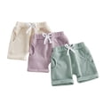 thumbnail image 1 of Shorts pour Tout-Petits Tout-Petits Rouges Élastiques à Enfiler Vêtements d'Été pour Filles Vêtements pour Bébé 2-3 Ans, 1 of 3