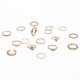 thumbnail image 4 of Juego de 17 anillos para mujer Anillos bohemios dorados para niñas Anillos con gemas de cristal Anillos con nudo para adolescentes Fiesta Joyas Fesvital para el día a día Regalo, 4 of 7