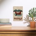 thumbnail image 2 of Paddle On, Canoe, Vector Birch Wood Wall Sign (6x9 Rustic Home Decor, Ready to Hang Art), 2 of 5