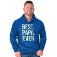 thumbnail image 3 of Best Papa Ever Fathers Day Gift Hoodie Hooded Sweatshirt Men Brisco Brands S, 3 of 6