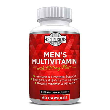 Ultra Multivitamin for Men, Best for Vitamins in Supplements for Men Over 50 Plus, 60 Capsules, 1 Month