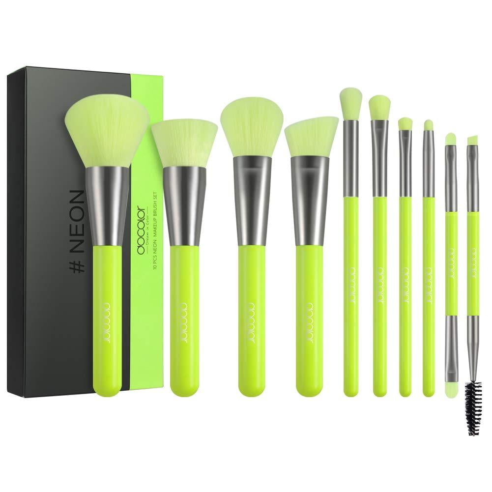 Piece Neon Green Makeup Brush Set - Garden Botanika Makeup Brushes Piece Neon Green Makeup Brush Set - Garden Botanika Makeup Brushes