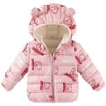 thumbnail image 2 of yocbz Jacket Unisex Kids Winter Puffer Jacket for Boys Girls Lightweight Full Zipper Long Sleeve Hooded Jacket Trendy Toddler Kids Coat Pink,Size for 5-6 Years, 2 of 7