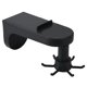 thumbnail image 4 of Organizador giratorio de 6 ganchos para utensilios de cocina, para montaje en pared o techo. Black_Wall Mount, 4 of 9