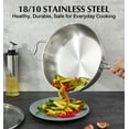 thumbnail image 2 of Koch Systeme CS 12-Inch Tri-Ply Stainless Steel Sauté Pan, Deep Frying Pan with Lid, 2 of 7