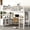 Off White, variant on Black Metal Queen Loft Bed with Wardrobe | Store Everyday Clothes Conveniently