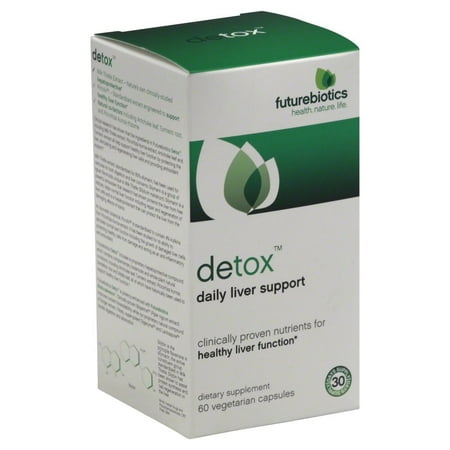 Futurebiotics Detox, Daily Liver Support Vegetarian Capsules, 60 (Best Liver Detox Product)