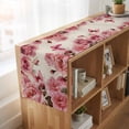 thumbnail image 6 of Table Runners 70 Inches Long Dress Scarves, Pink Roses Farmhouse Coffee/Dining/Kitchen Table Decor, Holiday Table Runner, Spring Floral Elegant Pastoral Butterfly Retro 13x70 Inch, 6 of 9