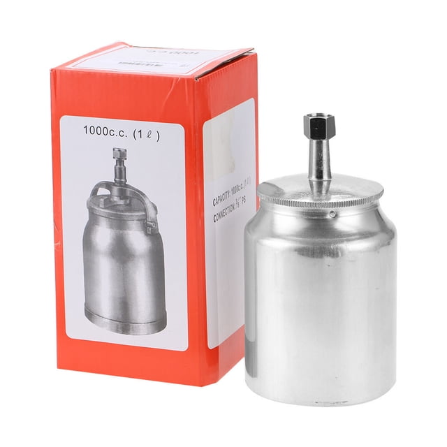 Recipiente para pistola pulverizadora, recipiente para pintura de 1000 ml Recipiente para pintura neumática Recipiente para pintura en aerosol Creado magistralmente