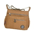 thumbnail image 3 of Nylon Handbag Casual Tote Bag Adjustable Strap Womens Shoulder Bag Pouch Beige, 3 of 9