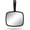 Black, variant on PROTECLE Hand Mirror, 10.3" L x 7.4" W Salon Barber Hairdressing Handheld Mirror with Handle, Square Black