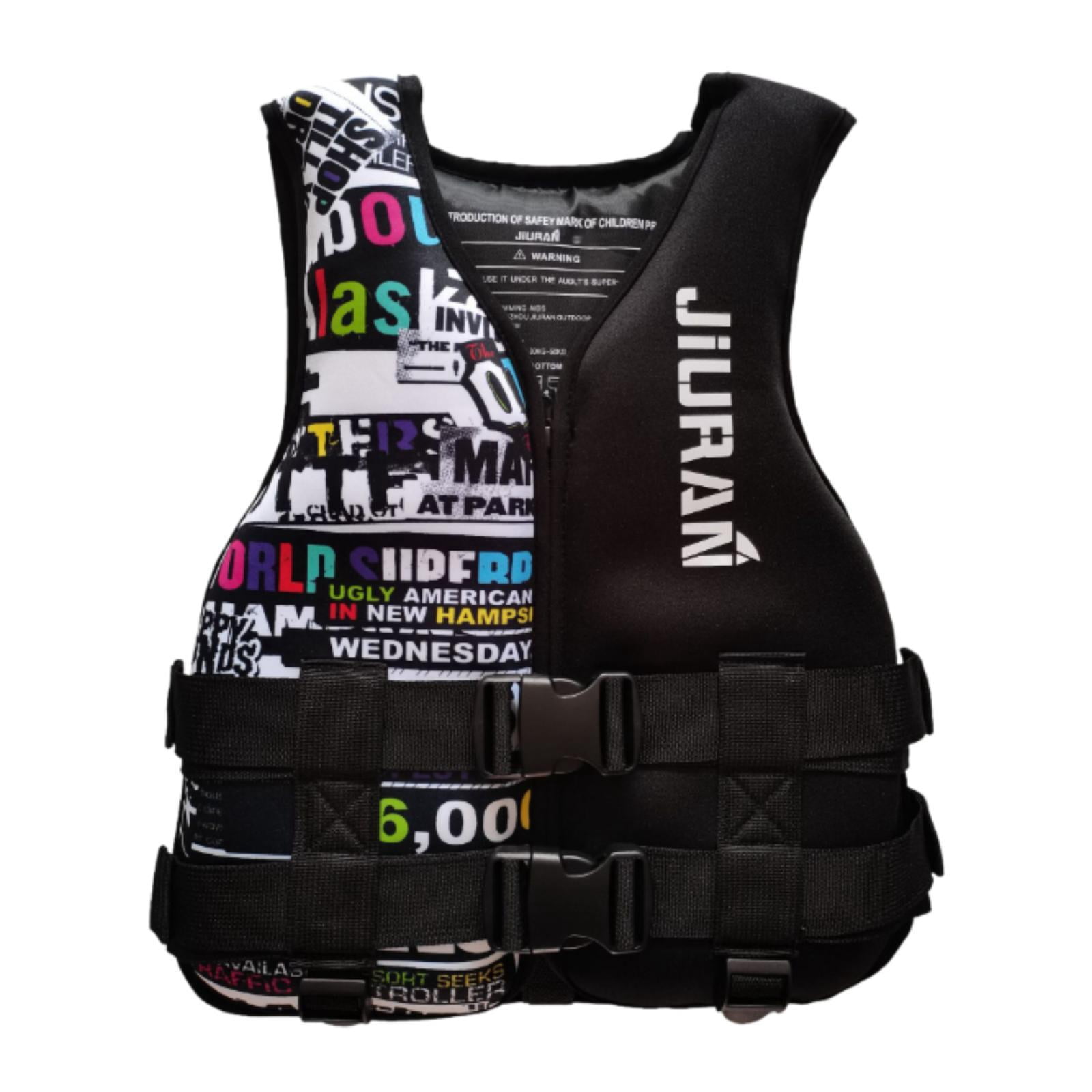 DimyFew Adults Life Vest Convenient Swim Jacket for Canoeing Swimming Paddleboarding XL Black