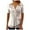 Beige, variant on Womens Summer Tops Comfortable V Neck Tunic Top Buttons Blouse Short Sleeve Shirts for Women Hot Pink L