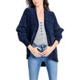thumbnail image 1 of KOGMO Womens Casual Loose Fit Open Front High Low Chenille Sweater Cardigan, 1 of 5