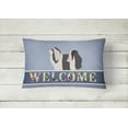 thumbnail image 2 of Carolines Treasures BB8314PW1216 Havanese Welcome Canvas Fabric Decorative Pillow, 2 of 3