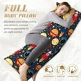 thumbnail image 7 of Naloa Colorful Astronomy Super Soft 20x60 Body Pillow Case,Long Side Hidden Zipper（PILLOWS ARE NOT INCLUDED）, 7 of 7