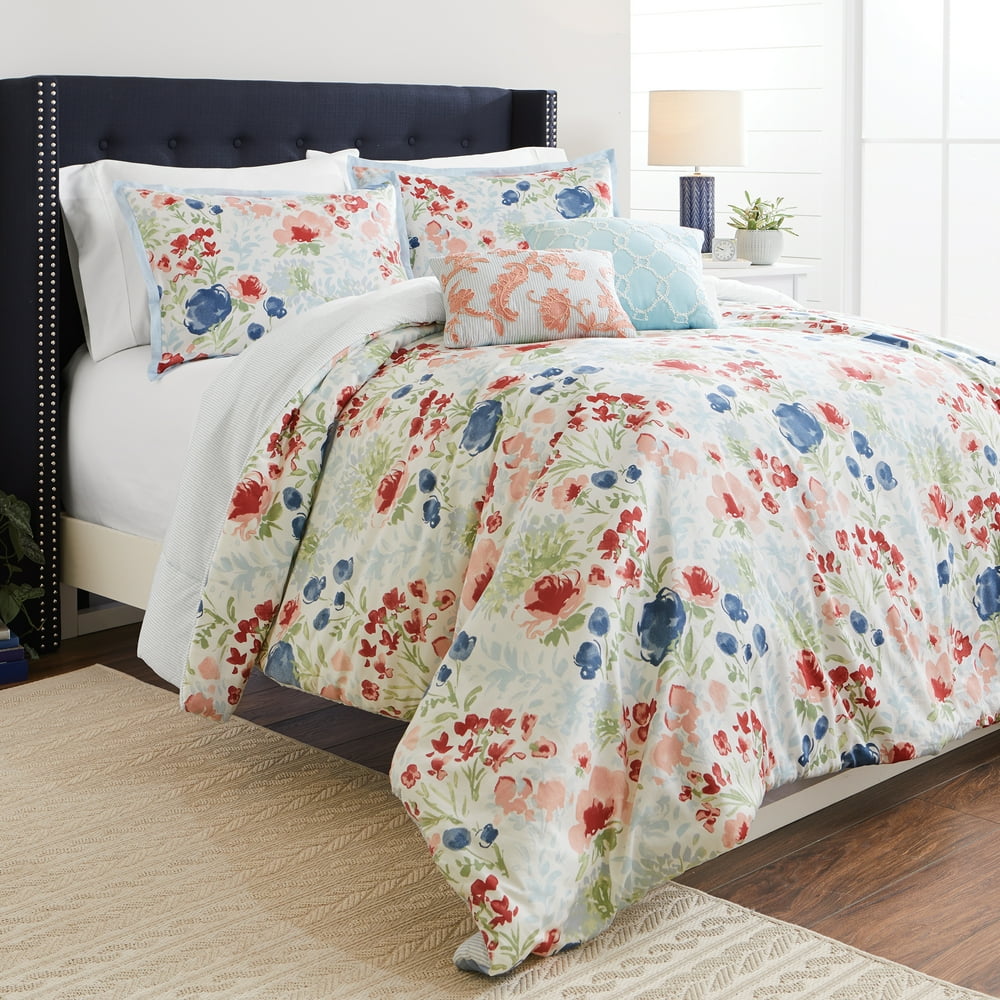 Better Homes & Gardens Full or Queen Tranquil Floral Comforter Set, 5