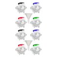 thumbnail image 3 of Wosthever Moldes de bolas de hielo con tapa, molde para hacer cubitos de glaseado de bebidas DIY, accesorio para hacer fiestas reutilizable a prueba de 4 piezas con embudo 2piezas Wosthever CBP307737, 3 of 5