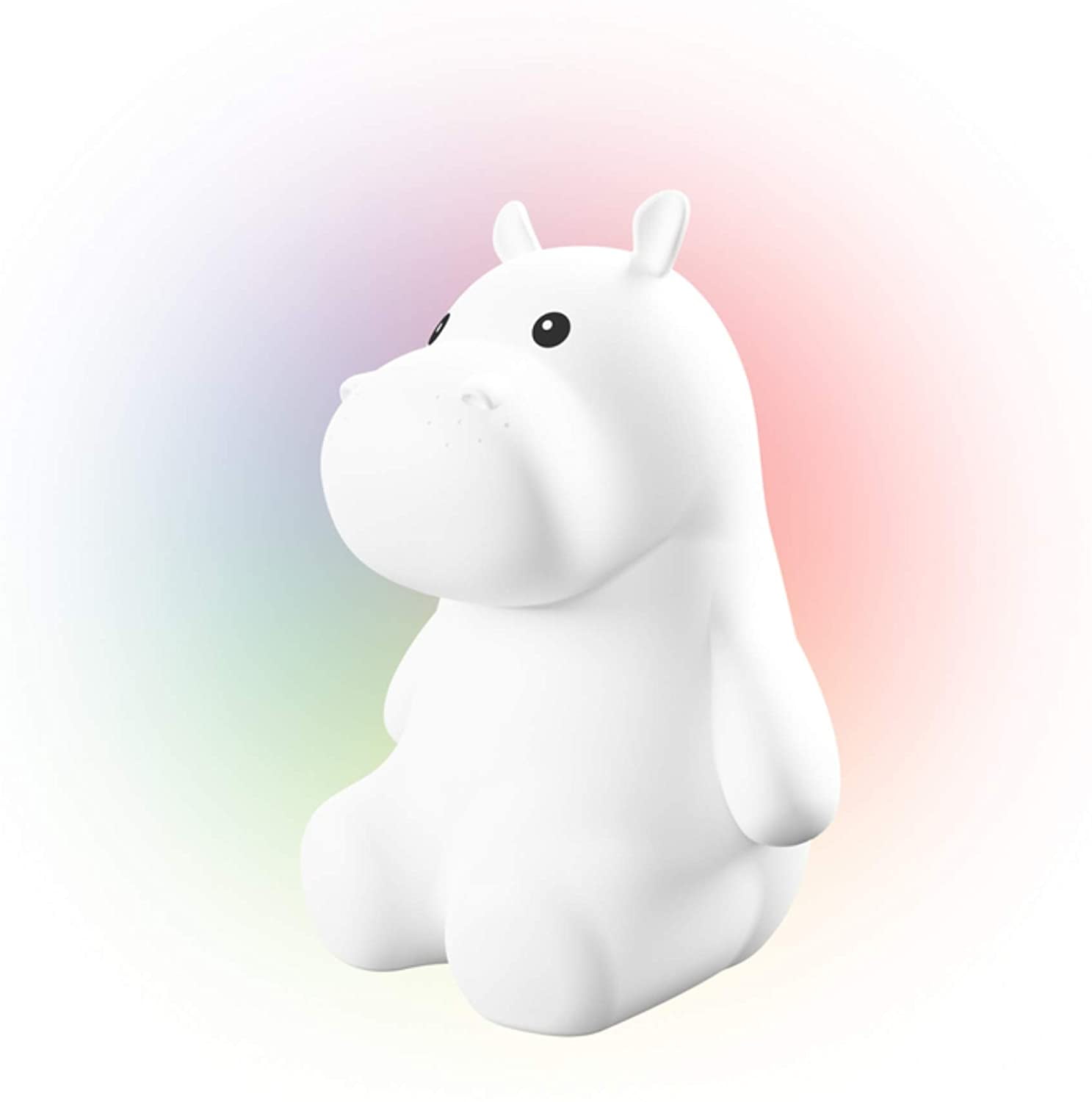 squishy hippo night light