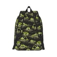 thumbnail image 6 of Rocae Light Green Excavator for Durable Canvas Backpack Leisure Large Bag Travel Rucksack Multi-function Backpack Medium, 6 of 8