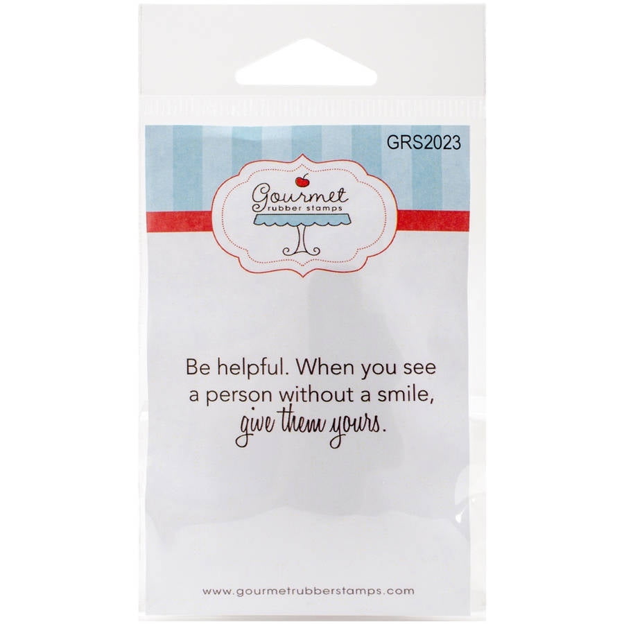 Gourmet Rubber Stamps, Cling Stamps, 2.75" x 4.75"