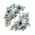 thumbnail image 2 of QccHieUs 2x Wedding Arch Flowers with Green Leaves Decor Beautiful Artificial Flower for Blue White, 2 of 9
