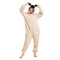 thumbnail image 2 of AUNVITO Women's Animal-Themed Hooded Long Sleeve One-Piece Pajamas Cozy and Soft Home Loungewear, 2 of 5