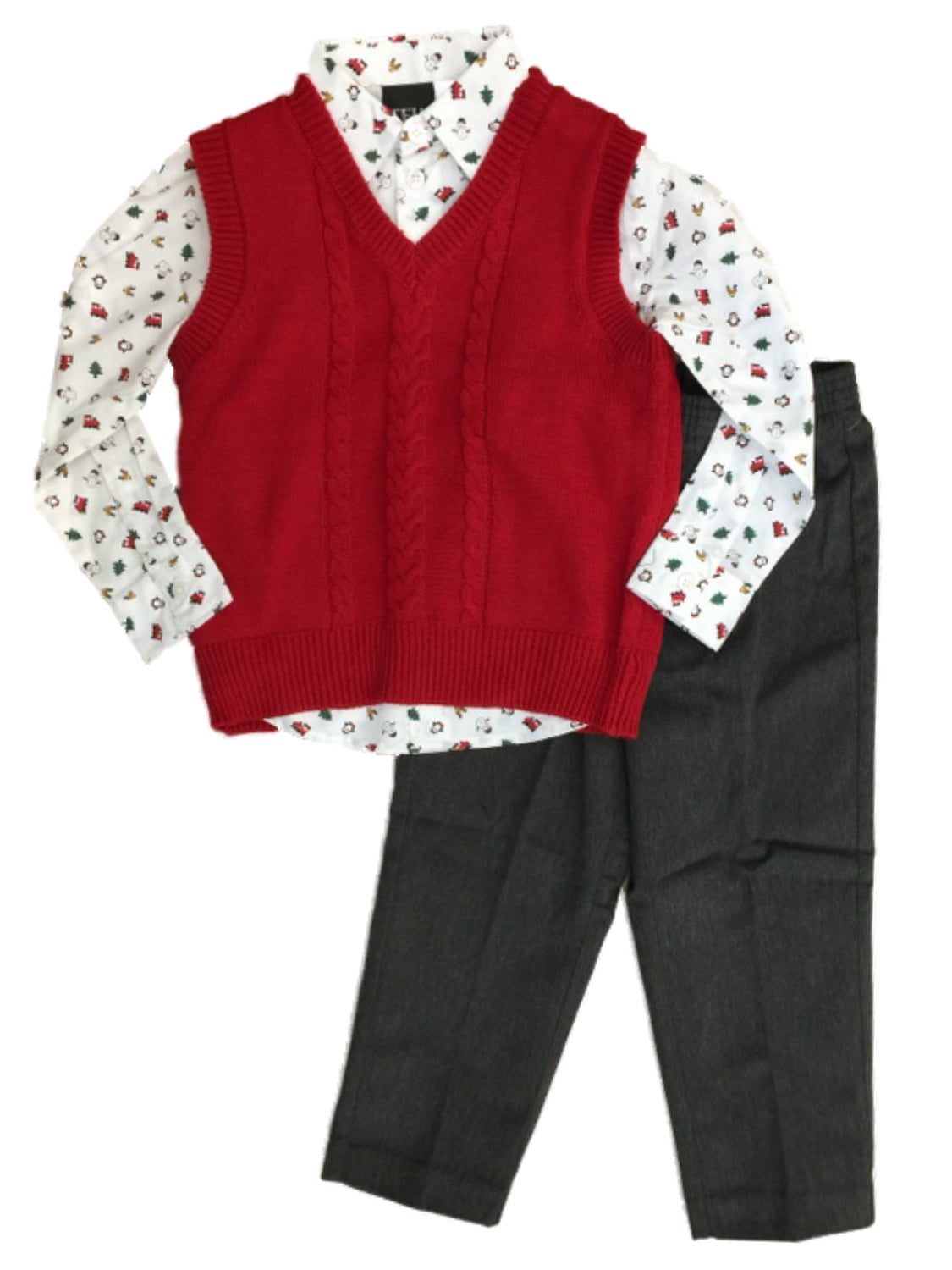 boys gray sweater vest