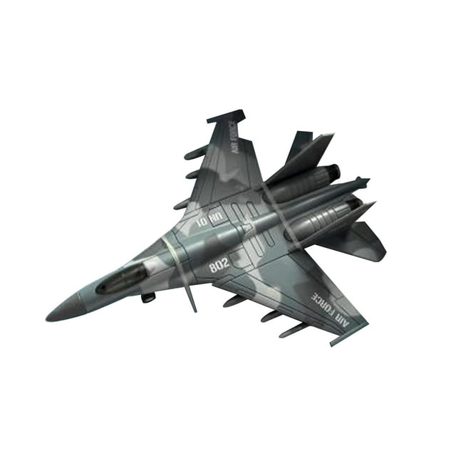 Modelo de avión a escala 1/50 de simulación con función de acción Style2 Gris