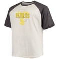 thumbnail image 2 of Men's Fernando Tatis Jr. Oatmeal/Heathered Charcoal San Diego Padres Big & Tall Name & Number Raglan T-Shirt, 2 of 3