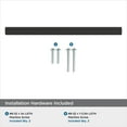 thumbnail image 4 of Amerock Versa 6-5/16 inch (160mm) Center-to-Center Matte Black Cabinet Pull, 10 Pack, 4 of 5
