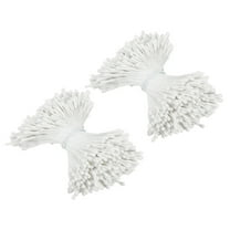 Uxcell 2mm Double Heads Flower Stamen Artificial Flower Stamen Pistil Matt Pearl Floral Stamen White 700 Pcs