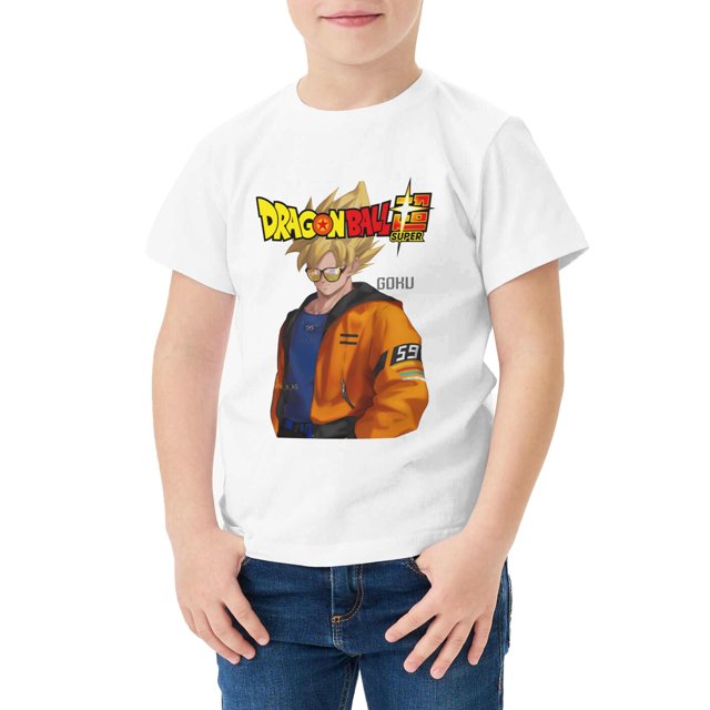 Camiseta Algodón de DBZ para niños