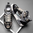 thumbnail image 4 of Zapatillas WELRUNG High Top de estilo chino para hombre, talla 8, negro y gris, 4 of 7
