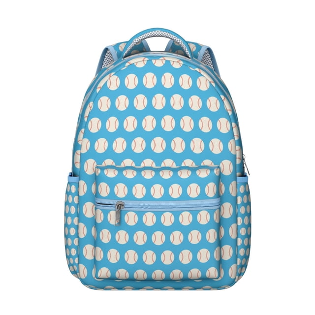 Player Sports Students Backpack Baseball Football Soccer Basketball Ball Game Team School Bag with Training Design, Durable and Adjustable Strap