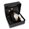 thumbnail image 4 of Royale Real Diamond Watch for Women with Pink Bezel and Face Yellow Gold Plated 0.25ct, 4 of 4