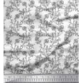 thumbnail image 1 of Soimoi Cotton Duck Fabric Leaves & Floral Block Printed Craft Fabric by The Yard 56 Inch Wide, 1 of 3