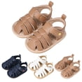 thumbnail image 6 of Ruyang Baby Boys Girls First Walking Sandals Star Hook and Loop Wide Toe Box Sandals Summer Swim Beach Breathable Flats Shoes, 6 of 9