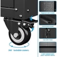 thumbnail image 4 of Storage Cabinet with Wheels and Pegboard, Rolling Garage Storage Cabinet with Locking Doors and Adjustable Shelf, Heavy Duty Steel Utility Cabinet for Home Office, Assembly Required, 4 of 6
