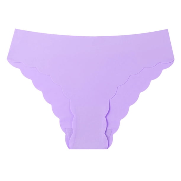 Ropa Interior de las Mujeres sin Costuras Tamaño Grande Cintura Baja Hielo Seda Nylon Pantalones Transpirables, Pantalones de Ropa Interior de las Mujeres