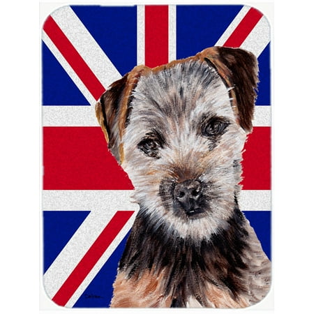 Norfolk Terrier Puppy with English Union Jack British Flag Mouse Pad, Hot Pad or Trivet SC9876MP