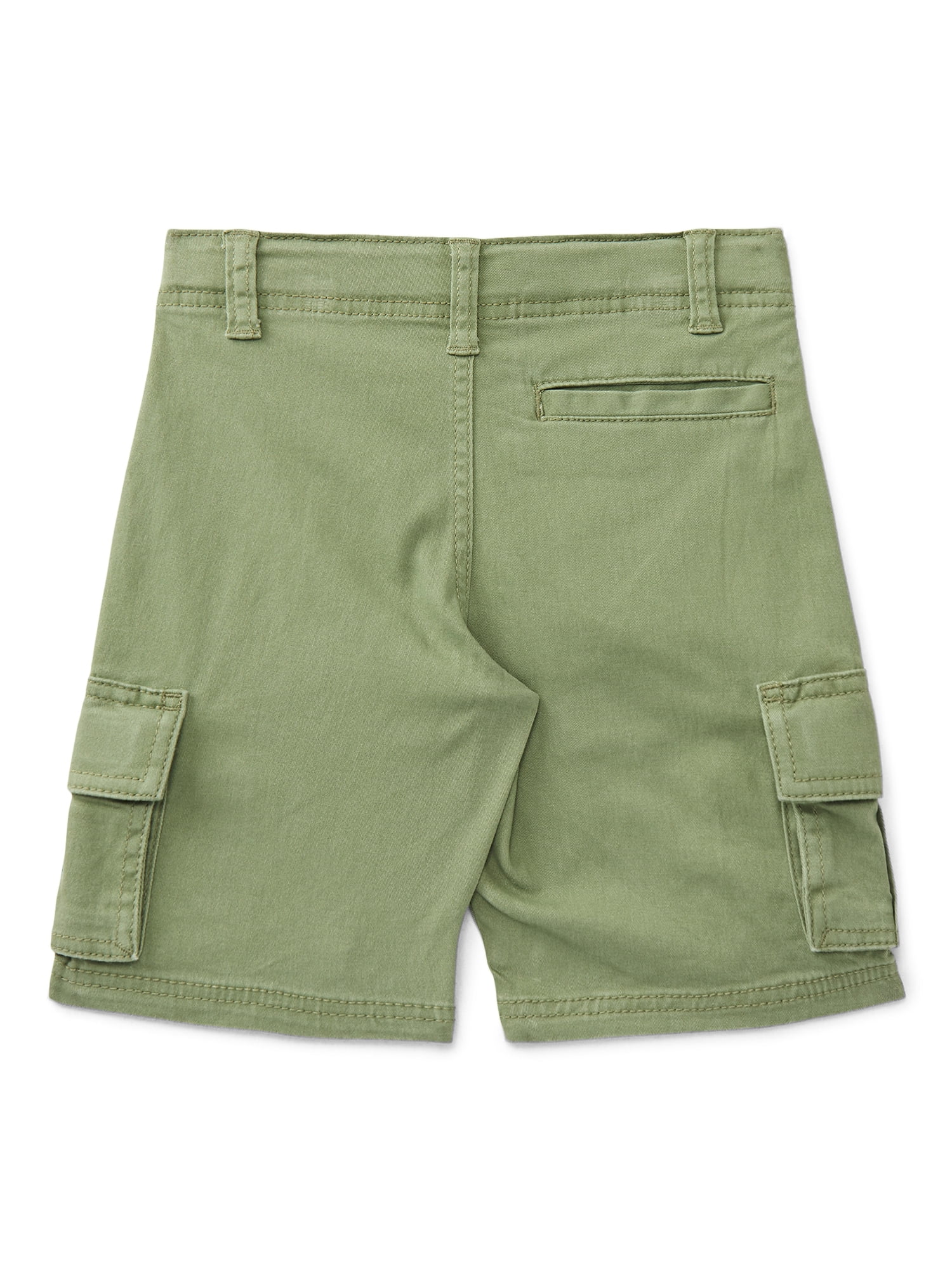 Wonder Nation Boys Twill Cargo Shorts, Sizes 4-18